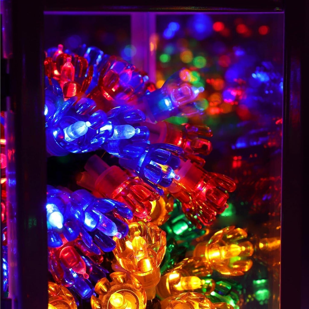 Christmas Concepts® 500 50M/164Ft Retro Multi Coloured LED Petal Lights