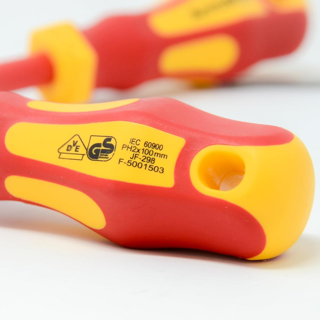 VDE Electrical Screwdriver Set - 7 Piece Insulated Terminal Kit Tested and Certified to IEC60900 1000V (AKVDE-7)