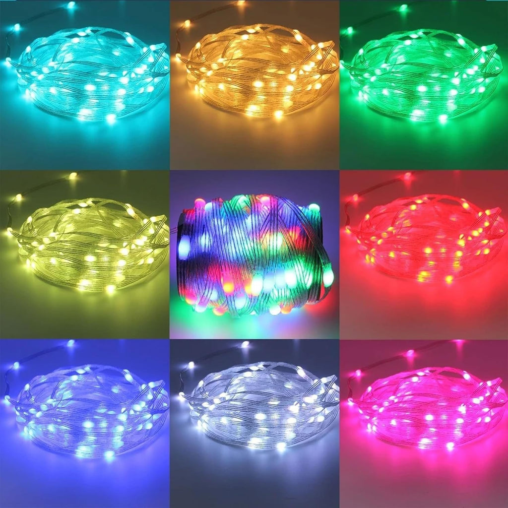 10M 20M RGBIC Chasing Effect LED String Fairy Lights Dream Color+Remote Control