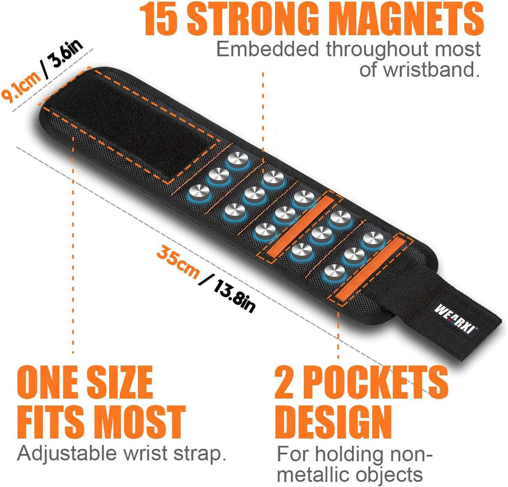 Gifts for Men, Magnetic Wristbands for Men Tools, Secret Santa Gifts for Men, Stocking Fillers for Men, Dad Gifts, Gadgets for Men Gifts for Men Who Have Everything, Mens Gifts for Christmas