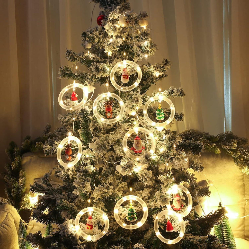 Christmas Window Lights Curtain Window LED Christmas LED Star Fairy String Light