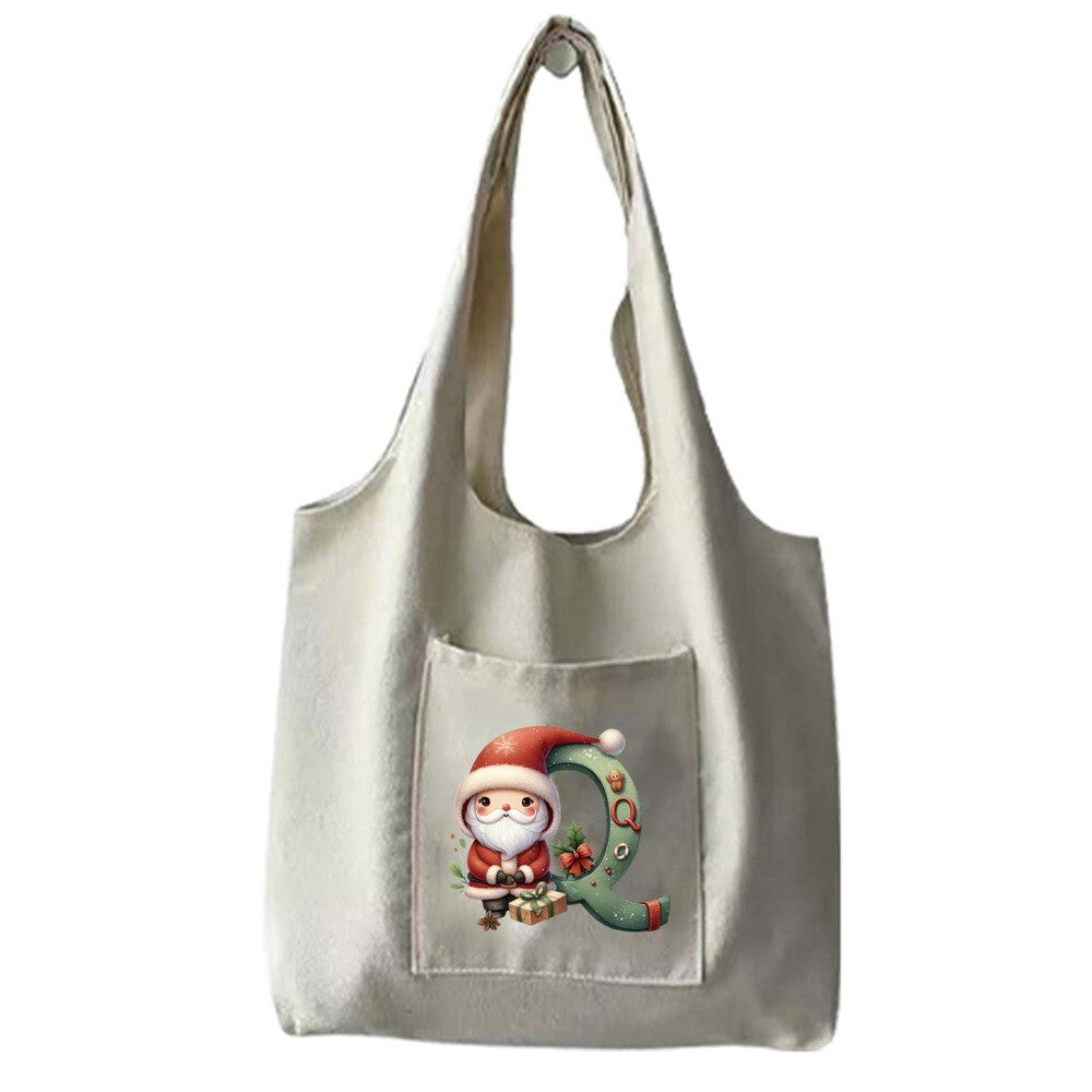 Christmas Gift Canvas Shopping Bag Shoulder Tote Shopper Bag Reusable Handbag UK