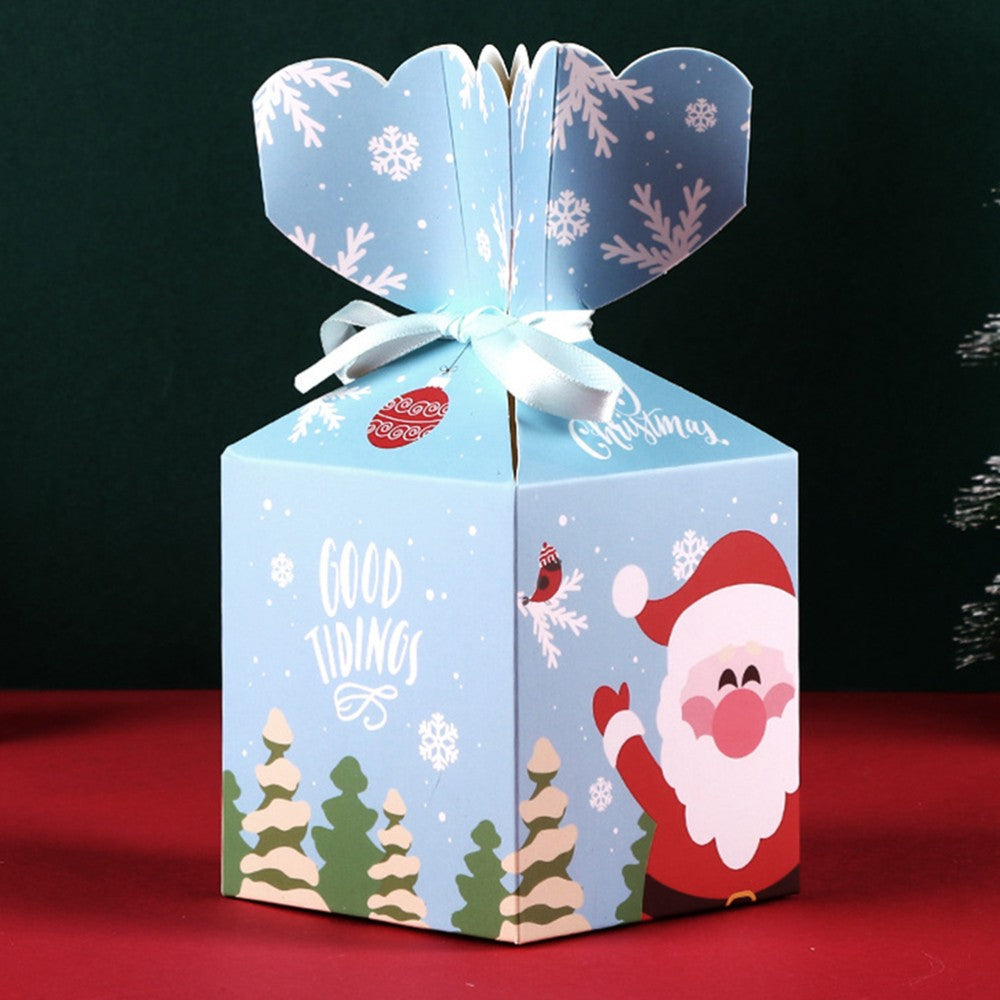 12 PCS Christmas Apple Packaging Box Child Cartoon Packing Boxes
