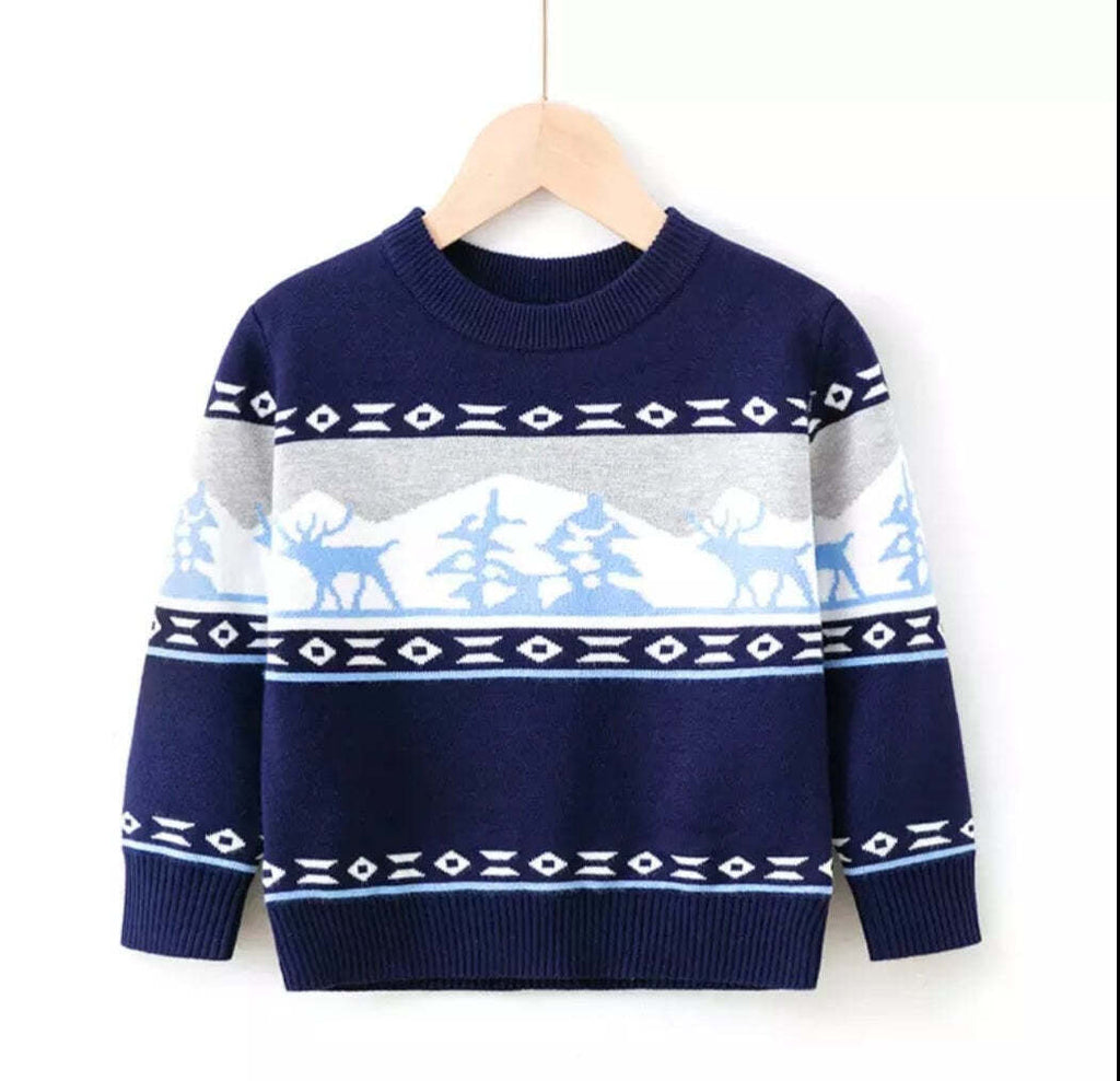 New Kids Boys and Girls Christmas Jumpers/ Sweaters Knitted Warm Winter