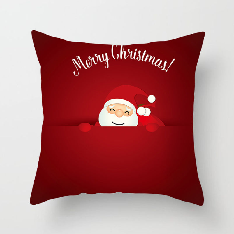 NEW 2025 CHRISTMAS NEW YEAR POLYESTER CUSHION COVER PILLOW CASE HOME SOFA DECOR