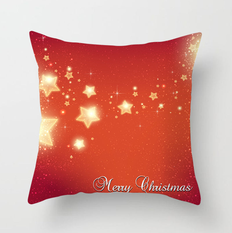 NEW 2025 CHRISTMAS NEW YEAR POLYESTER CUSHION COVER PILLOW CASE HOME SOFA DECOR