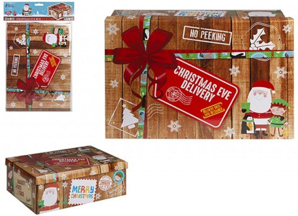 Christmas Eve Gift Box Xmas Festive Favour Kids Secret Santa Filler Medium Crate