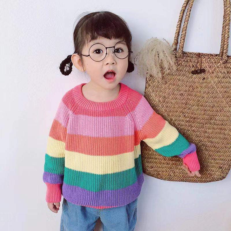 Boys Girls Winter Sweater Jumper Childrens Warm Christmas Knitted Age 2-8 Years