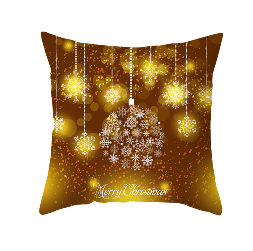 NEW 2025 CHRISTMAS NEW YEAR POLYESTER CUSHION COVER PILLOW CASE HOME SOFA DECOR