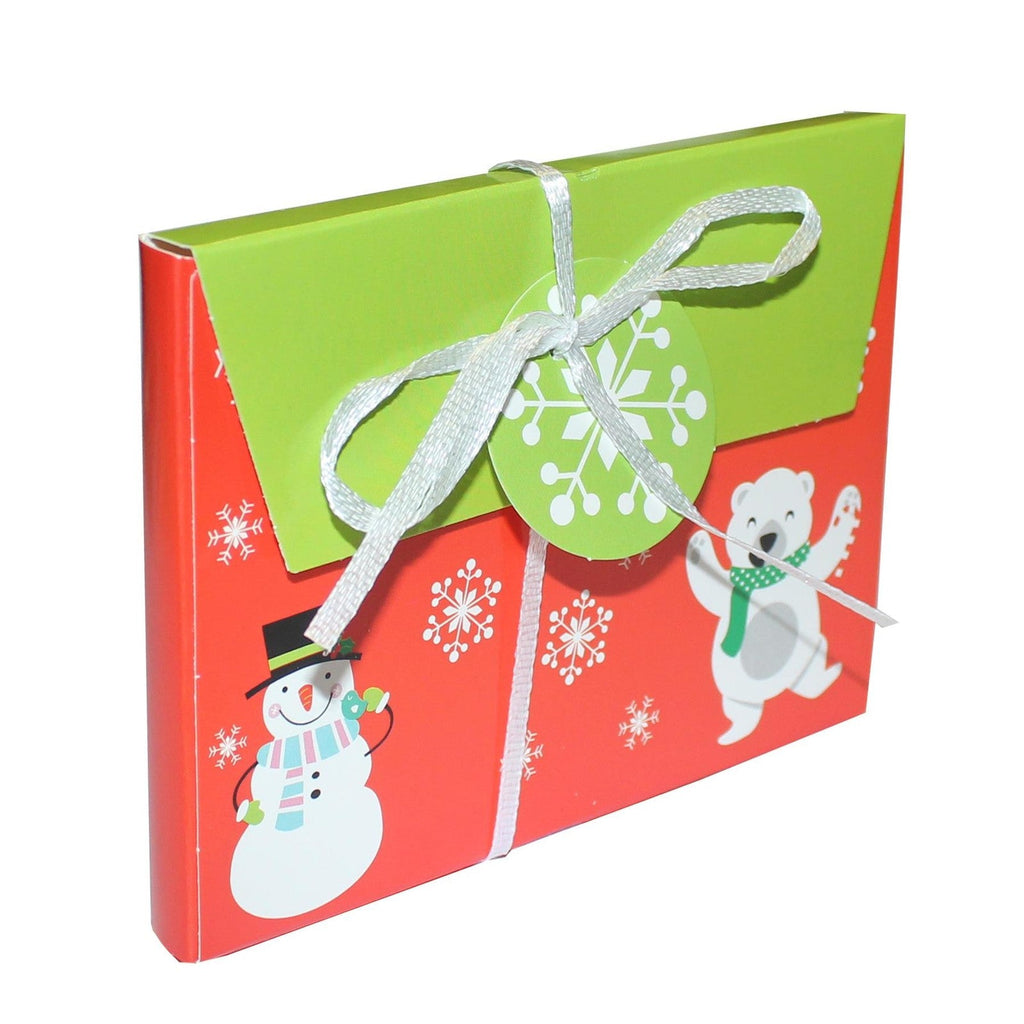 Christmas Gift Box Money Voucher Envelope Pack of 4 - Design C