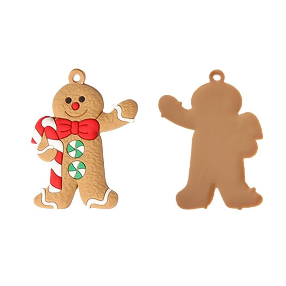 12Pcs Home Decoration Xmas Tree Ornament Gingerbread Man New Year Decor