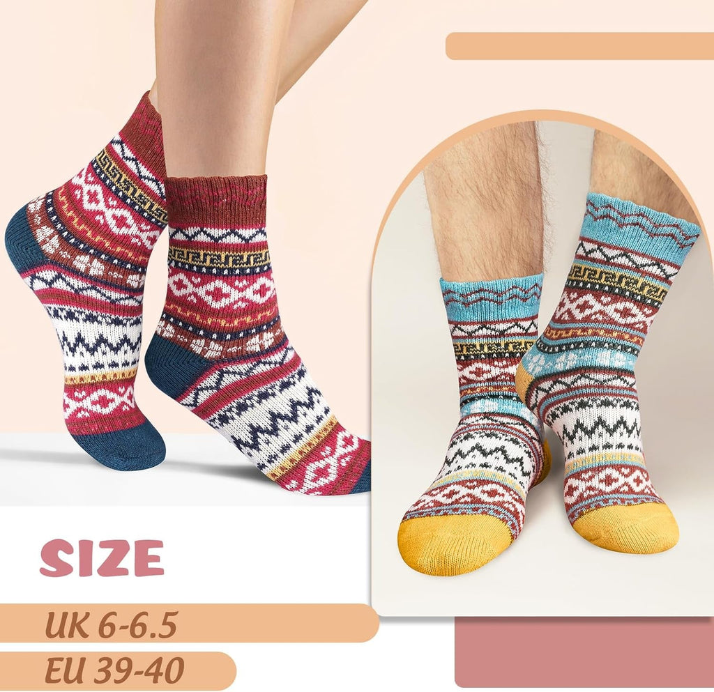 Christmas Gifts for Women Ladies Socks: Womens Socks 4-7 Thermal Winter Warm Sock, Grandma Christmas Gifts for Mum Her Presents for Women Wife Teenage Girls Sister Ladies Gift Stocking Fillers Women