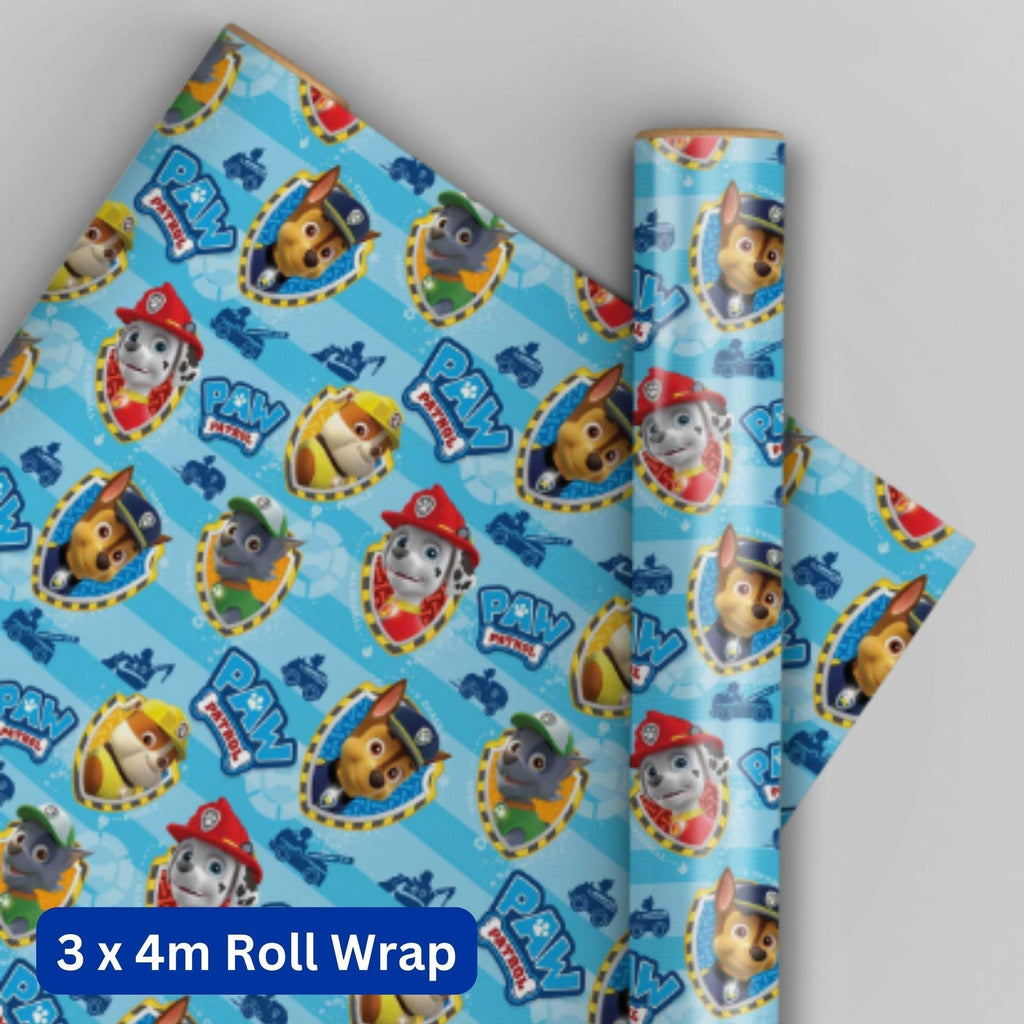 Wrapping Paper Paw Patrol Kids Birthday Gift Wrap 3 X 4M Roll Official Product