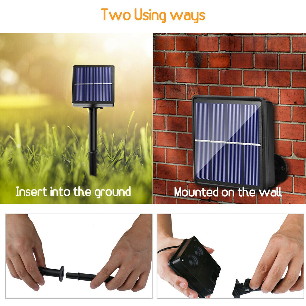 10 LED Solar Powered Retro Bulb String Lights Garden Outdoor Fairy Party Lamp