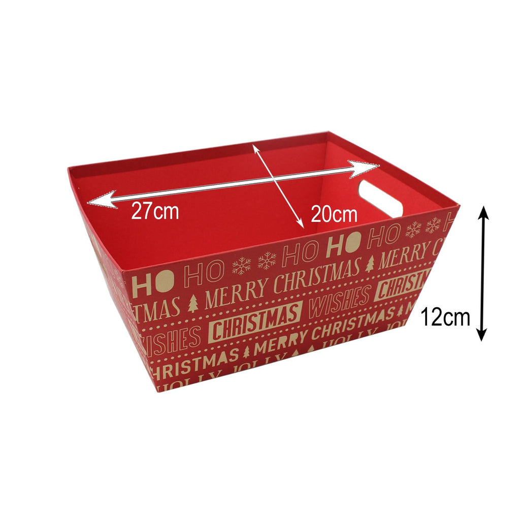 Christmas Hamper Gift Box Small Medium or Large HO HO HO - Choose Size