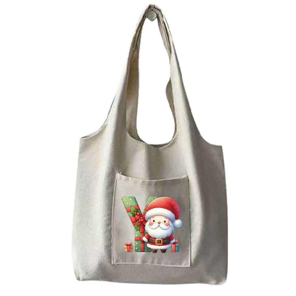 Christmas Gift Canvas Shopping Bag Shoulder Tote Shopper Bag Reusable Handbag UK