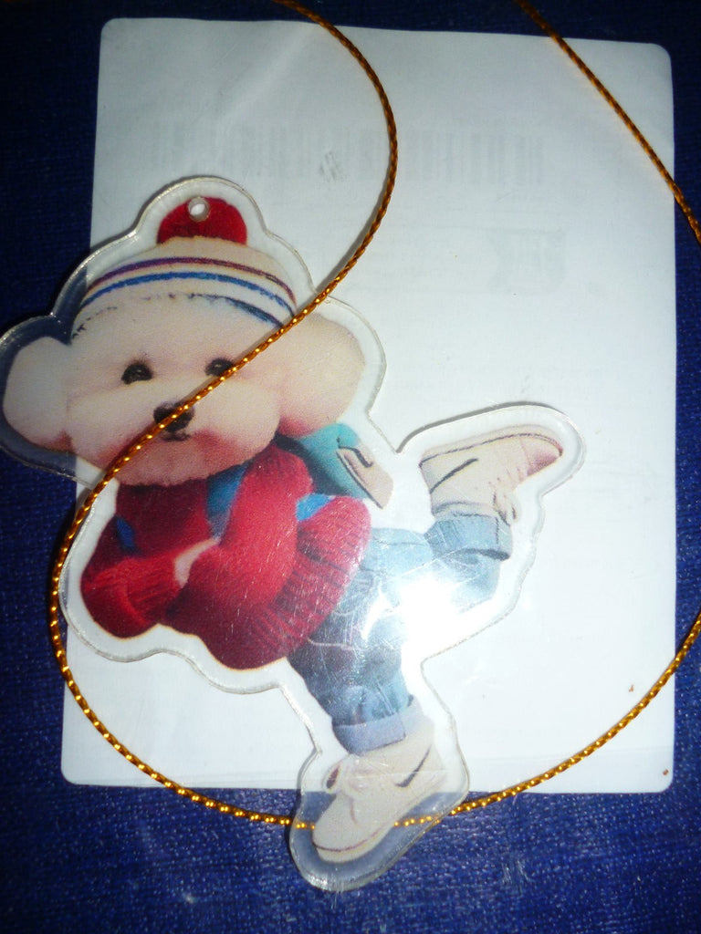 2D Acrylic Christmas Hanging Decoration - Cute White Puppy - New