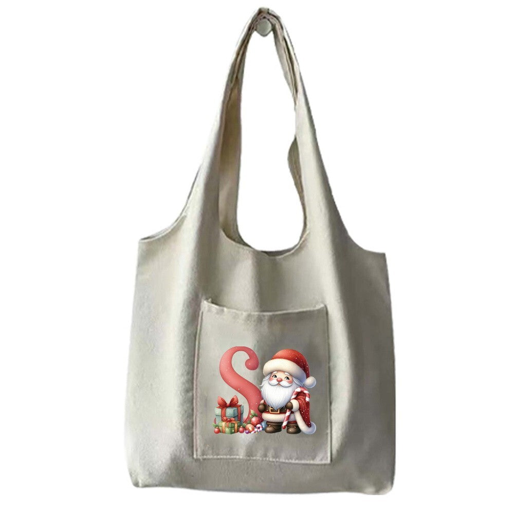 Christmas Gift Canvas Shopping Bag Shoulder Tote Shopper Bag Reusable Handbag UK