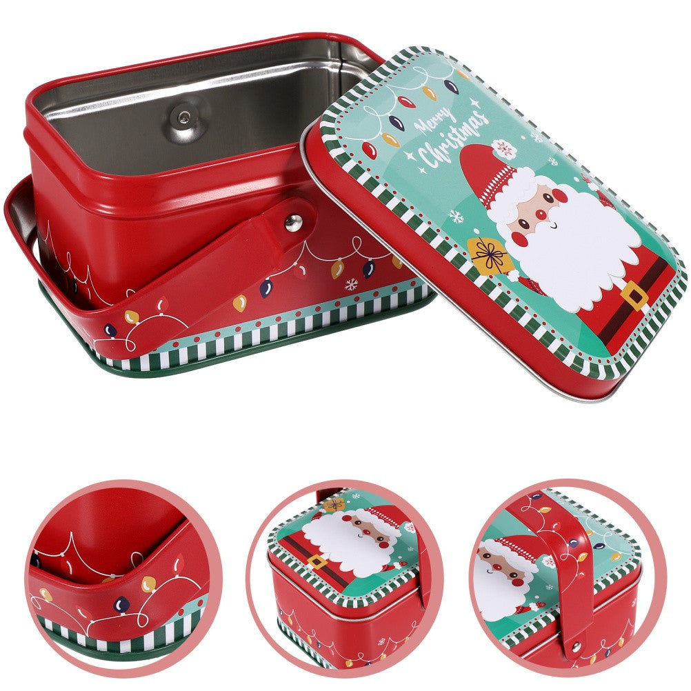 The Christmas Tin Box Cookie Boxes for Packaging Candy Container