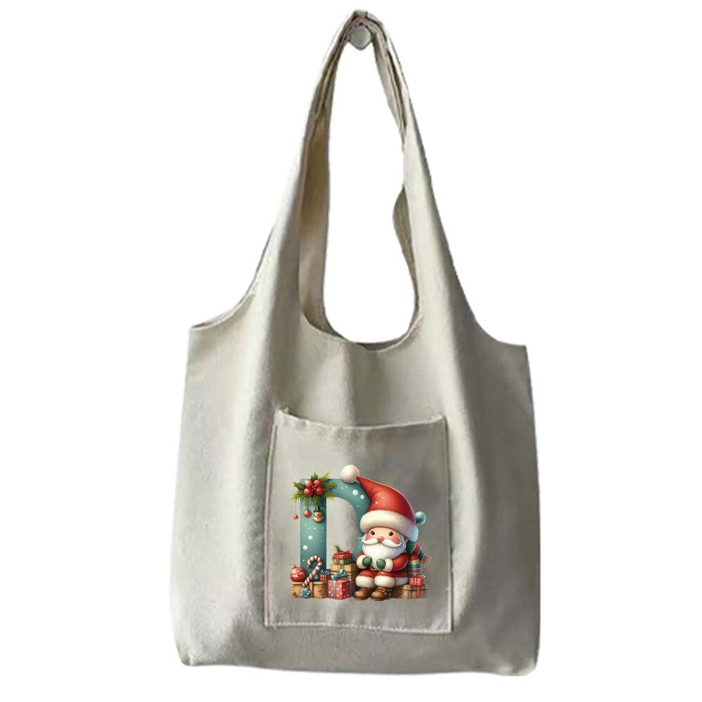 Christmas Gift Canvas Shopping Bag Shoulder Tote Shopper Bag Reusable Handbag UK