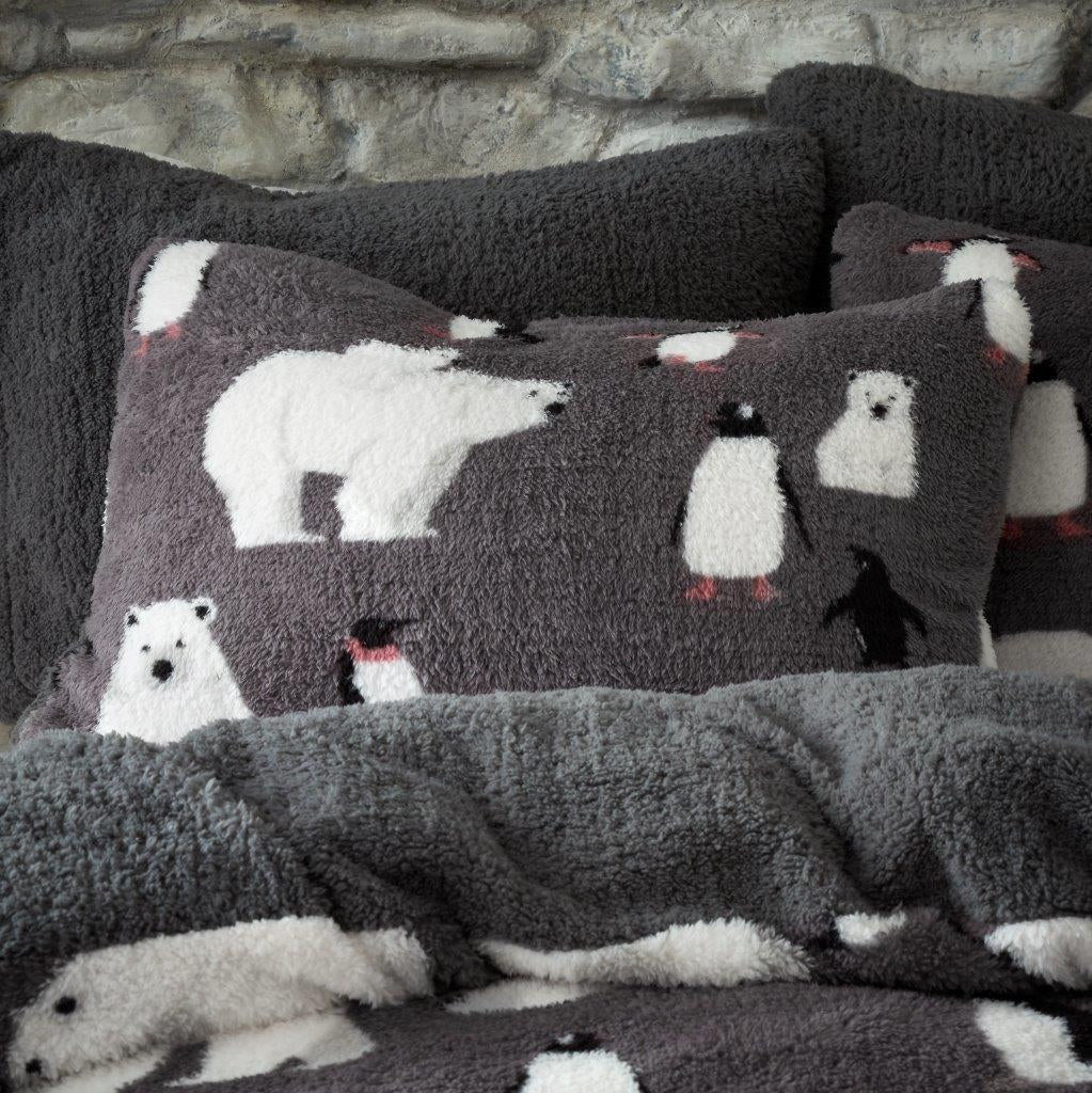 Christmas Duvet Cover Teddy Bedding Reversible Quilt Set Single Double Size UK