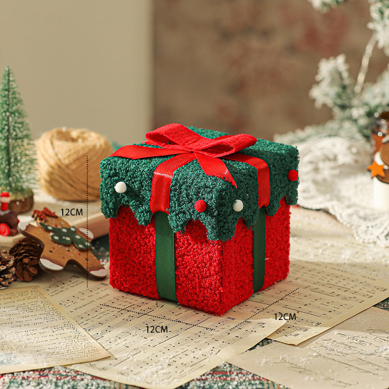 Christmas Gift Packaging Box Thickened Flannel Christmas Gift Empty Box