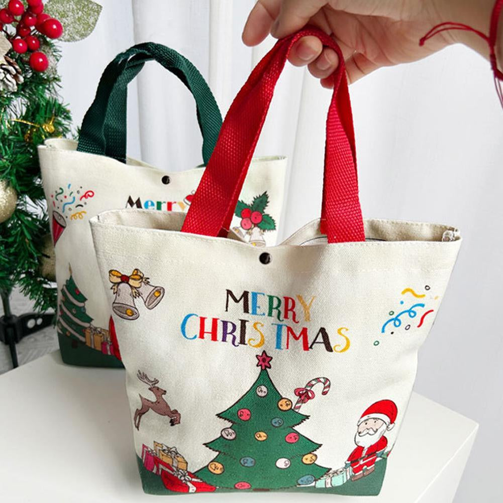 Christmas Gift Bags, Gift Bags, Xmas Eve Tote Bags, Candy & Apple Packaging Bags