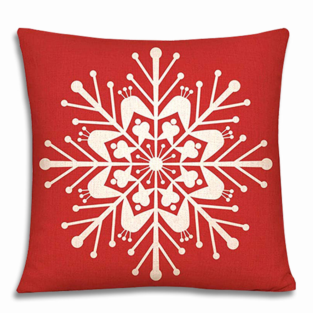 Christmas Pillow Case Cushion Cover Xmas Santa Claus Tree Snow Home Decor 45*45