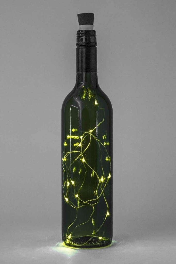 Auraglow Rechargeable USB LED Bottle Cork Wire Fairy String Lights
