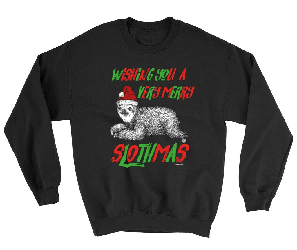 Kids CHRISTMAS Jumper Merry Slothmas Funny Boys Girls Sweater Xmas Stocking Gift