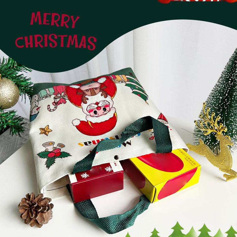 Christmas Gift Bags, Gift Bags, Xmas Eve Tote Bags, Candy & Apple Packaging Bags