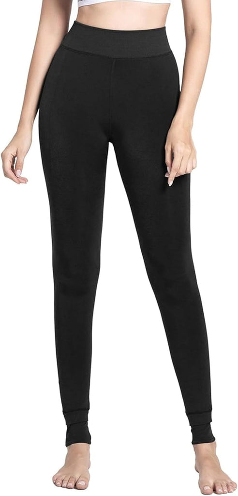 Women Ladies Thermal Winter Thick Velvet Stretchy Fleece Lined Leggings Pant Elastic High Waisted Tight