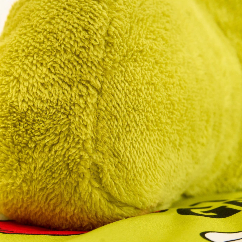 OHS X Grinch Cushion Kids Xmas Cuddle Reading Pillow Soft Teddy Fleece Bed Chair