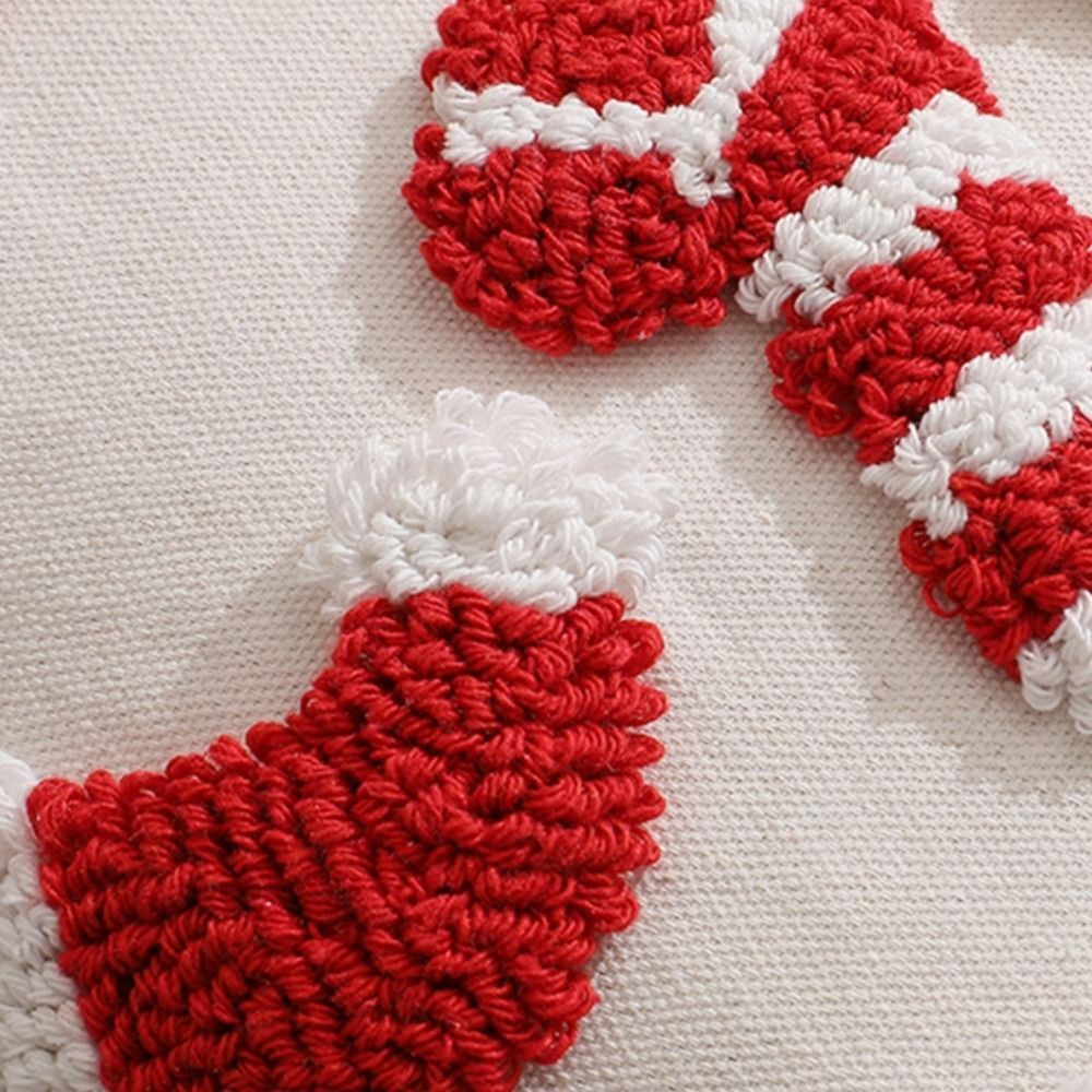 Tufted Cushion Case Christmas Classical Pillowcase Home Decoration