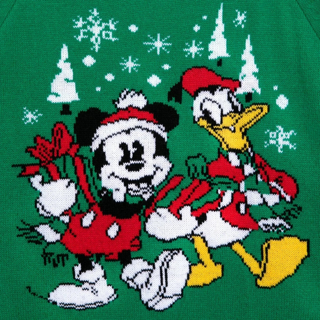 Disney Mickey & Donald Kids Christmas Jumper Sweater Festive Knit – Sizes Unisex
