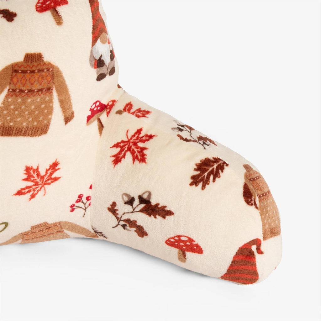 Reading Pillow for Bed Sofa, Autumn Novelty Cuddle Cushion with Arms Super Soft
