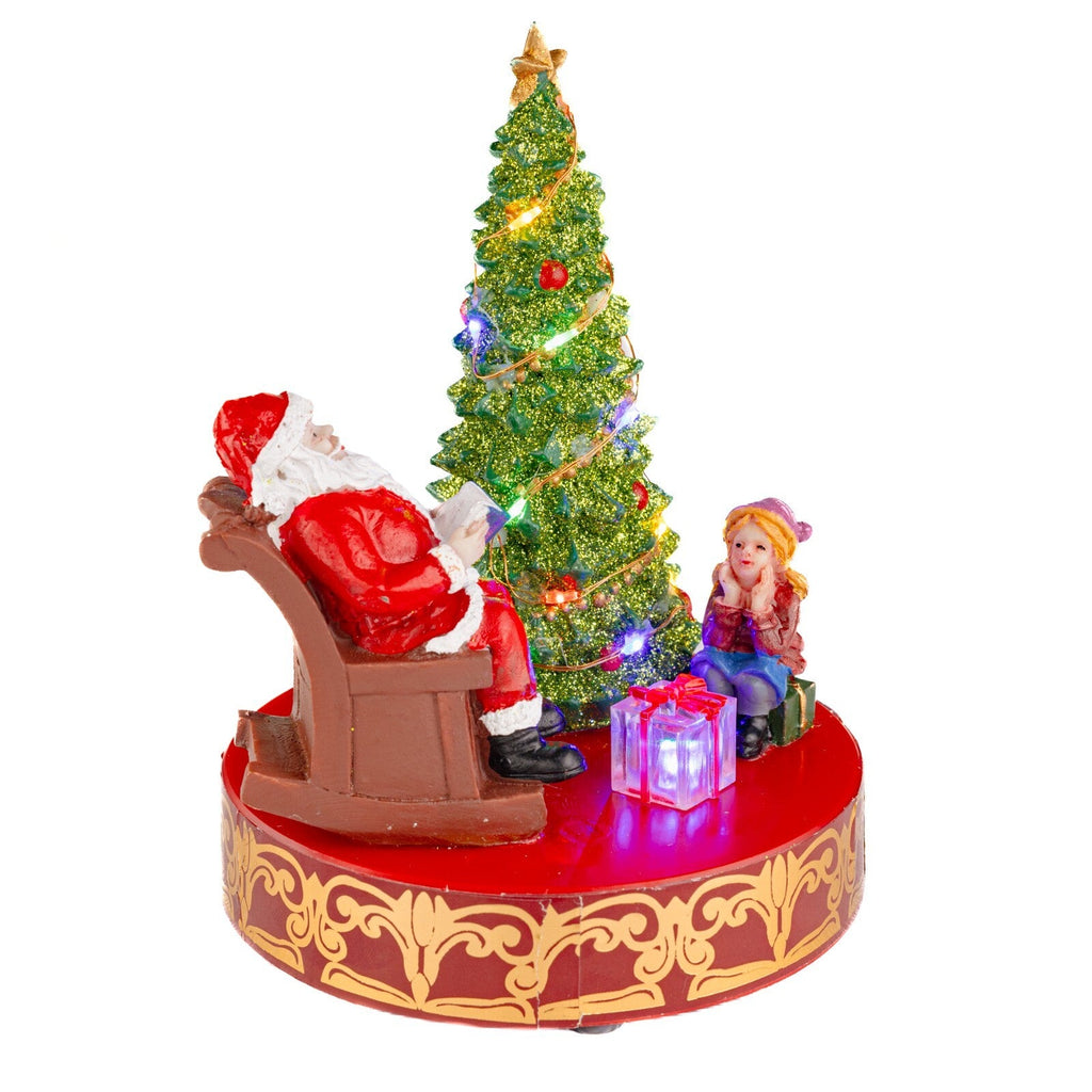 Christmas LED Santa Decoration Light up Xmas Ornament Sitting Figure Home Decor
