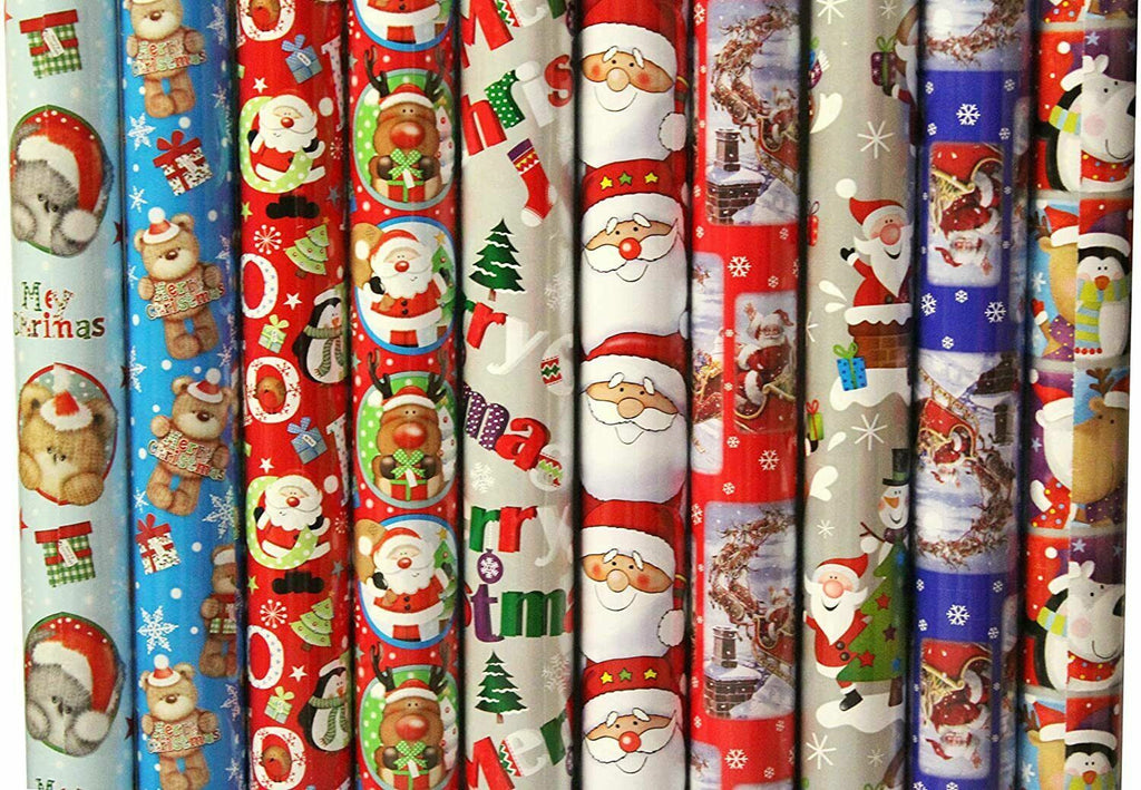 36M Christmas Gift Wrap Wrapping Paper Assorted Design 7M,4M,5M,Prese