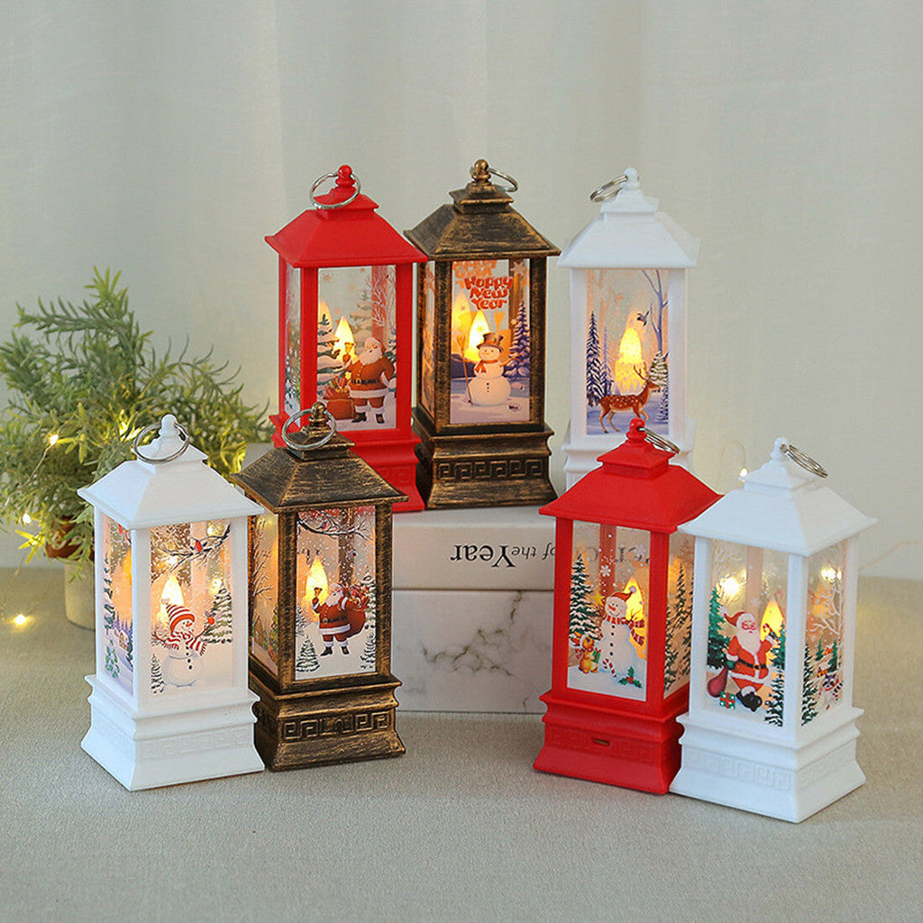 Outdoor Indoor Christmas Lantern Family Xmas Hanging LED Light Decor UK NEW