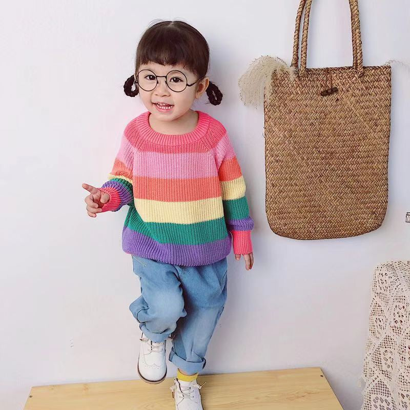 Boys Girls Winter Sweater Jumper Childrens Warm Christmas Knitted Age 2-8 Years
