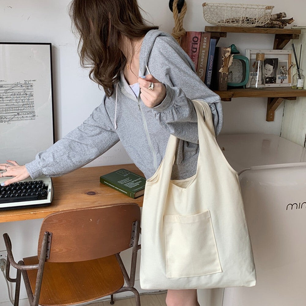 Christmas Gift Canvas Shopping Bag Shoulder Tote Shopper Bag Reusable Handbag UK
