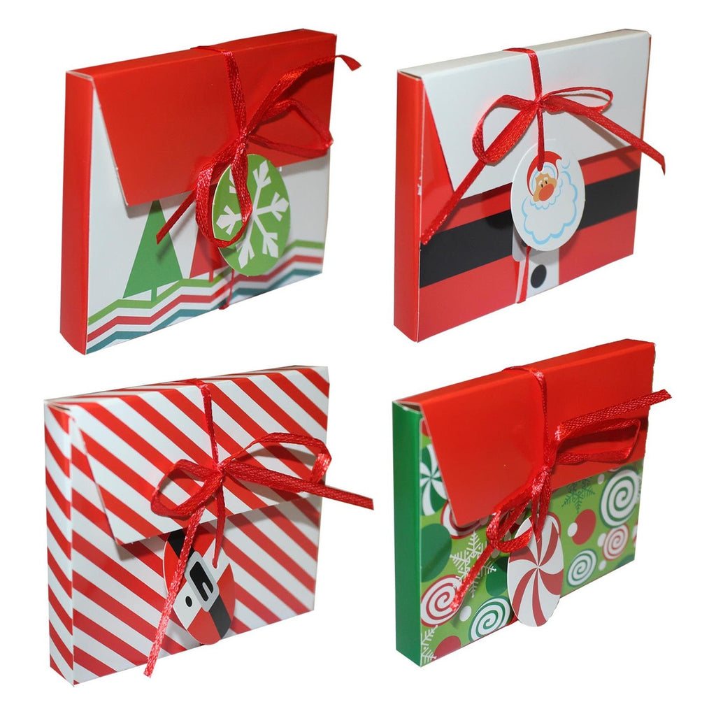 Christmas Gift Box Money Voucher Envelope Pack of 4 - A