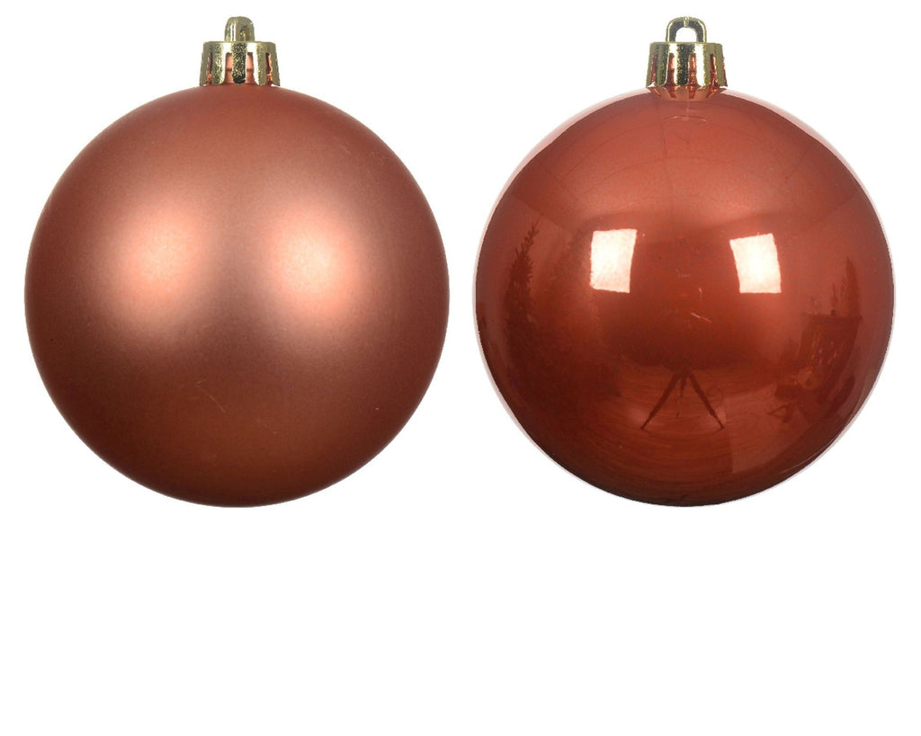24 Spiced Pumpkin Orange Baubles Christmas Tree Decorations Tree Ornaments 6Cm