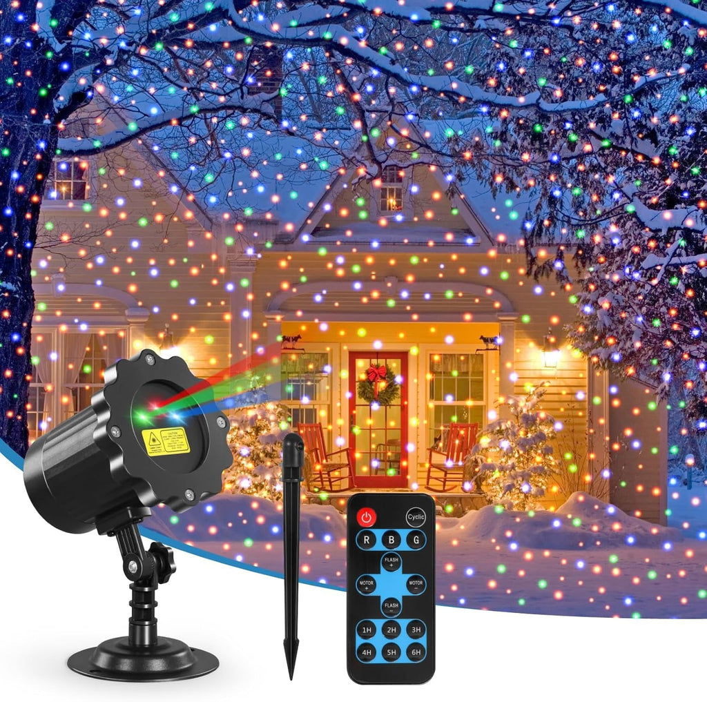 Christmas Projector Lights Outdoor, Christmas Laser Lights Outdoor, 3 Colors Mov