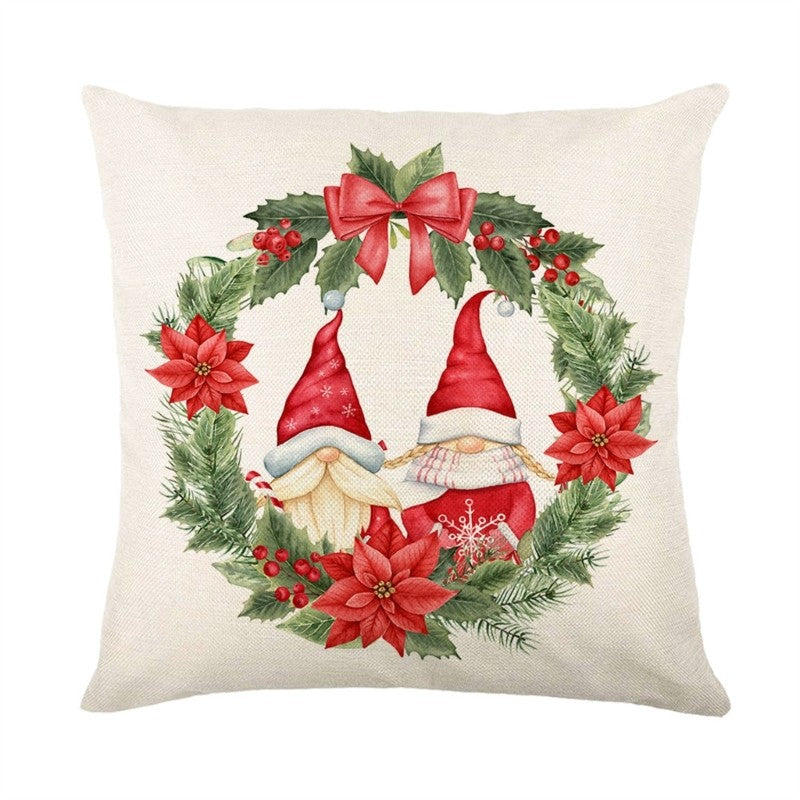 Christmas Pillow Covers 18" X 18" Christmas Decorations Truck Throw Pillowcase