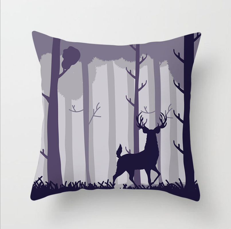 NEW 2025 CHRISTMAS NEW YEAR POLYESTER CUSHION COVER PILLOW CASE HOME SOFA DECOR