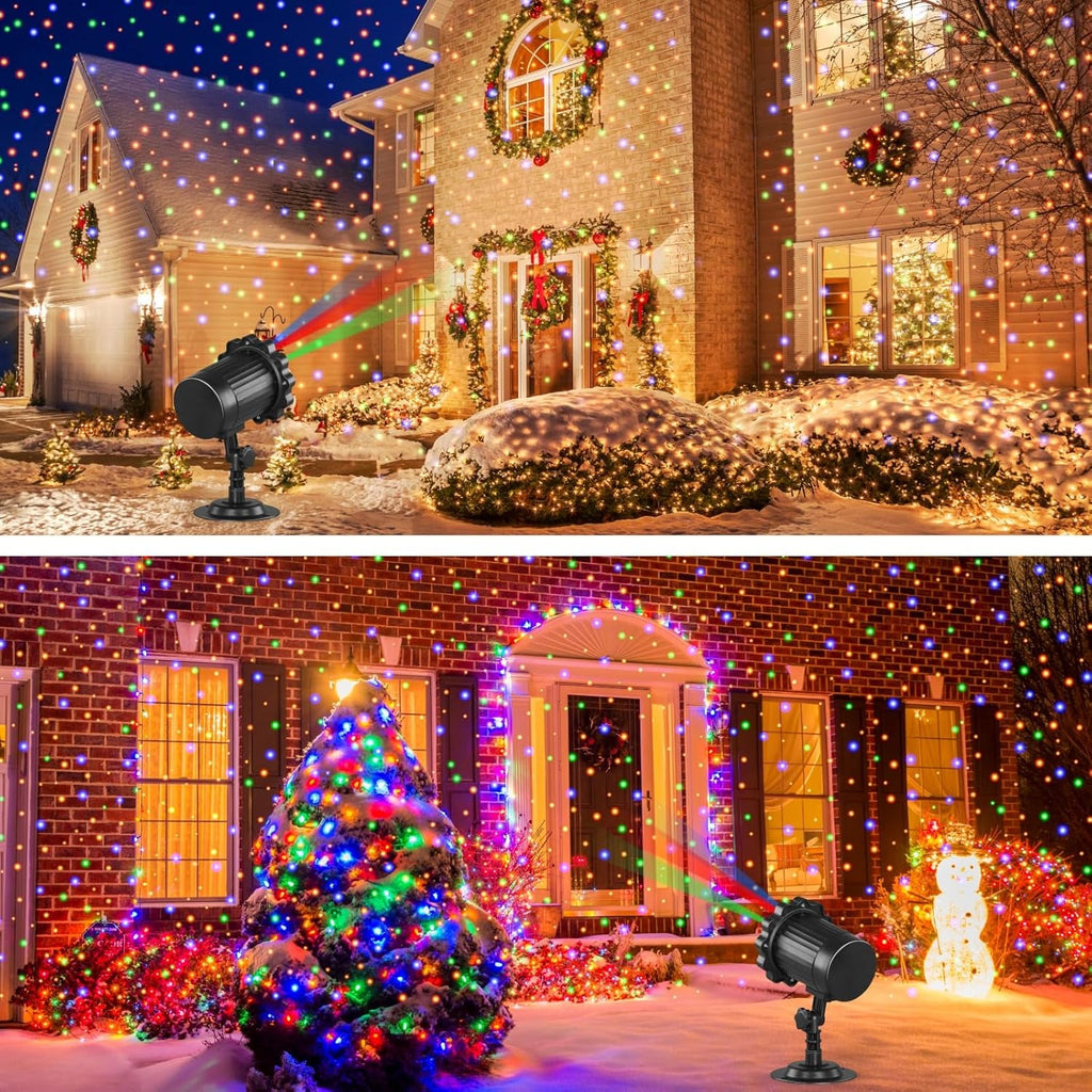 Christmas Projector Lights Outdoor, Christmas Laser Lights Outdoor, 3 Colors Mov
