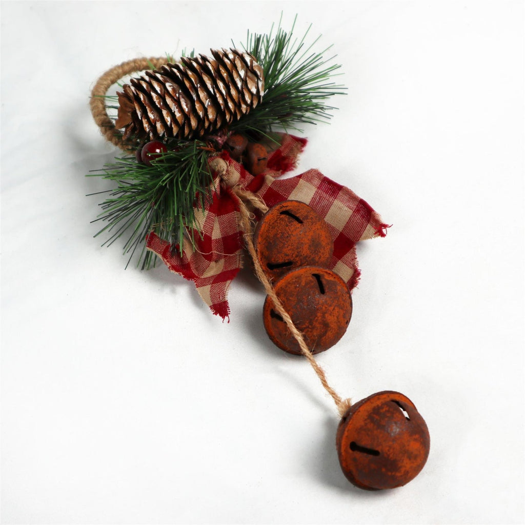 Christmas Home Decor Wall Door Hanging Decorative Rusty Bells Xmas Art & Craft
