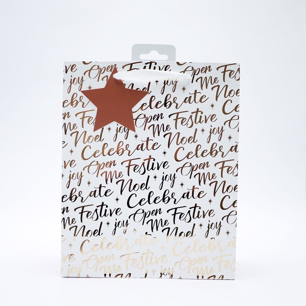 Christmas Giftbag Medium Stylish Xmas Present Bag Packaging Wrapping Inspiration