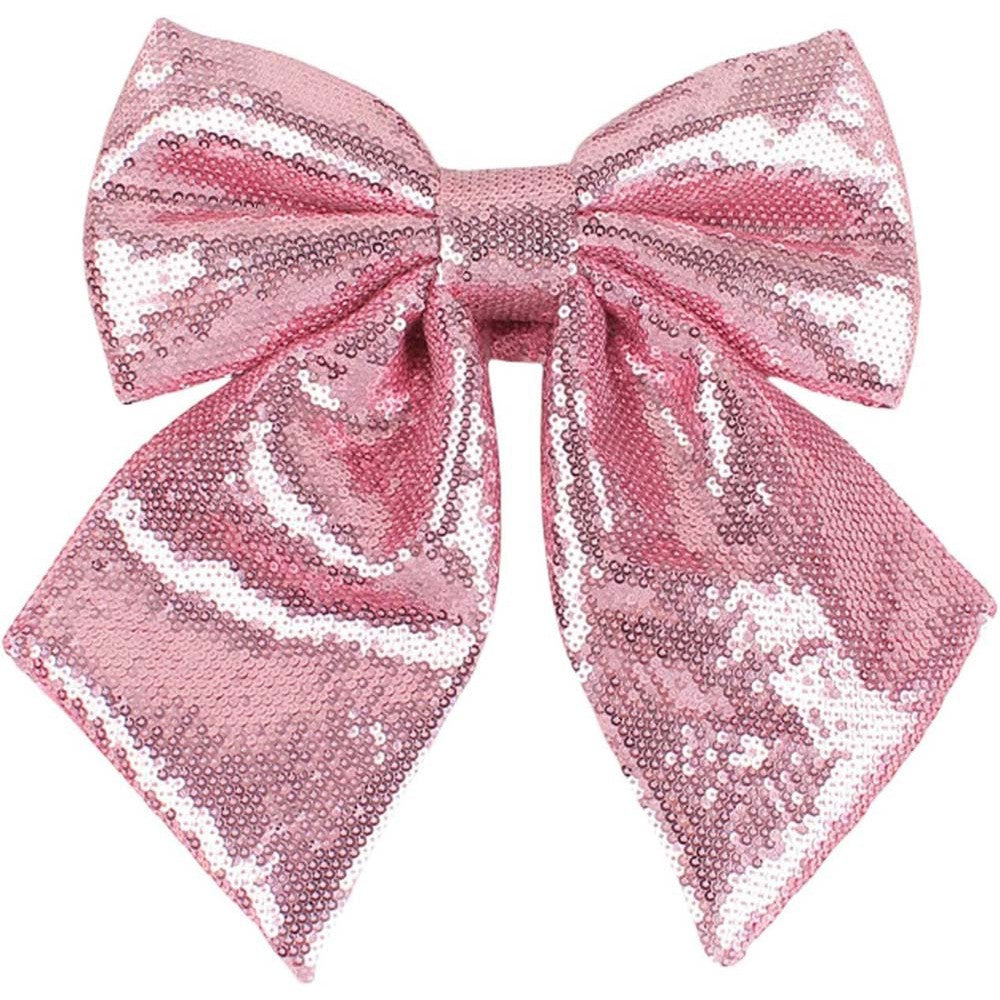 Large Glitter Christmas Bow Elegant Bowknot Ornaments Christmas Tree Decorations